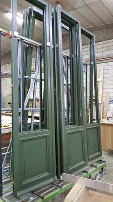 Restauration des châssis en atelier