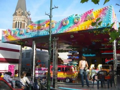 image d'ambiance d'un moulin pour enfants à la kermesse